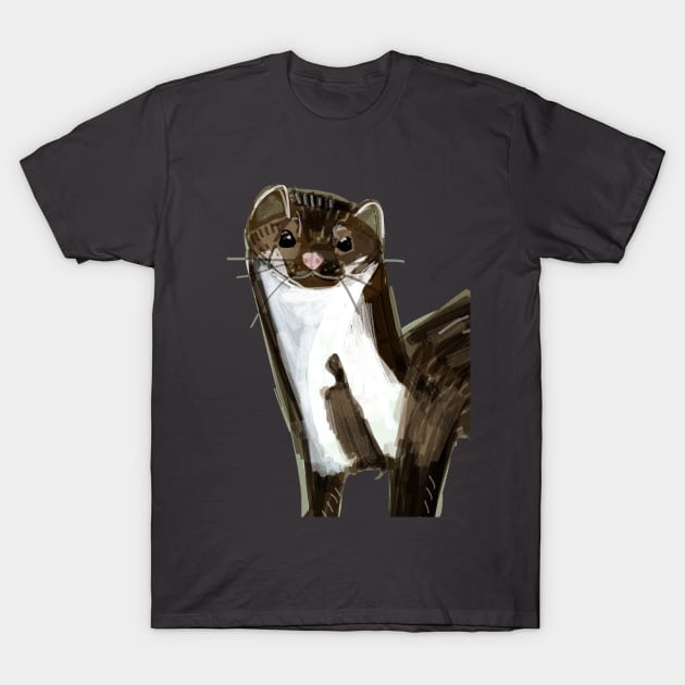 Sweet Stone Marten ( Martes foina ) T-Shirt by belettelepink